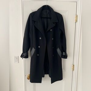 The Kooples Paris Black Coat Size 38